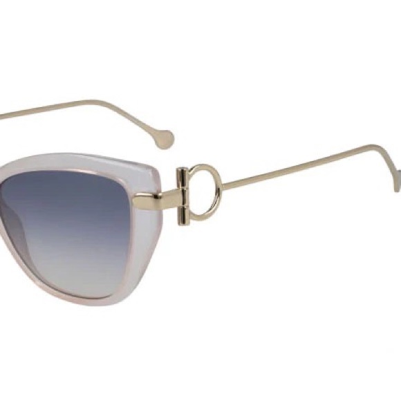 SALVATORE FERRAGAMO Nude/Grey Gradient 55mm Cat Eye Sunglasses SF928S - Picture 5 of 5
